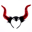 Карнавальный ободок «Дьявол», цвет красный - фото 19951321