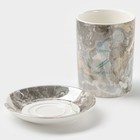 Подставка керамическая для столовых приборов «Вилка-ложка», 13.5×13.5×12.5 см - Фото 2