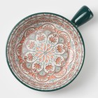 Кокотница керамическая «Цветы», 550 мл, цвет белый - Фото 2