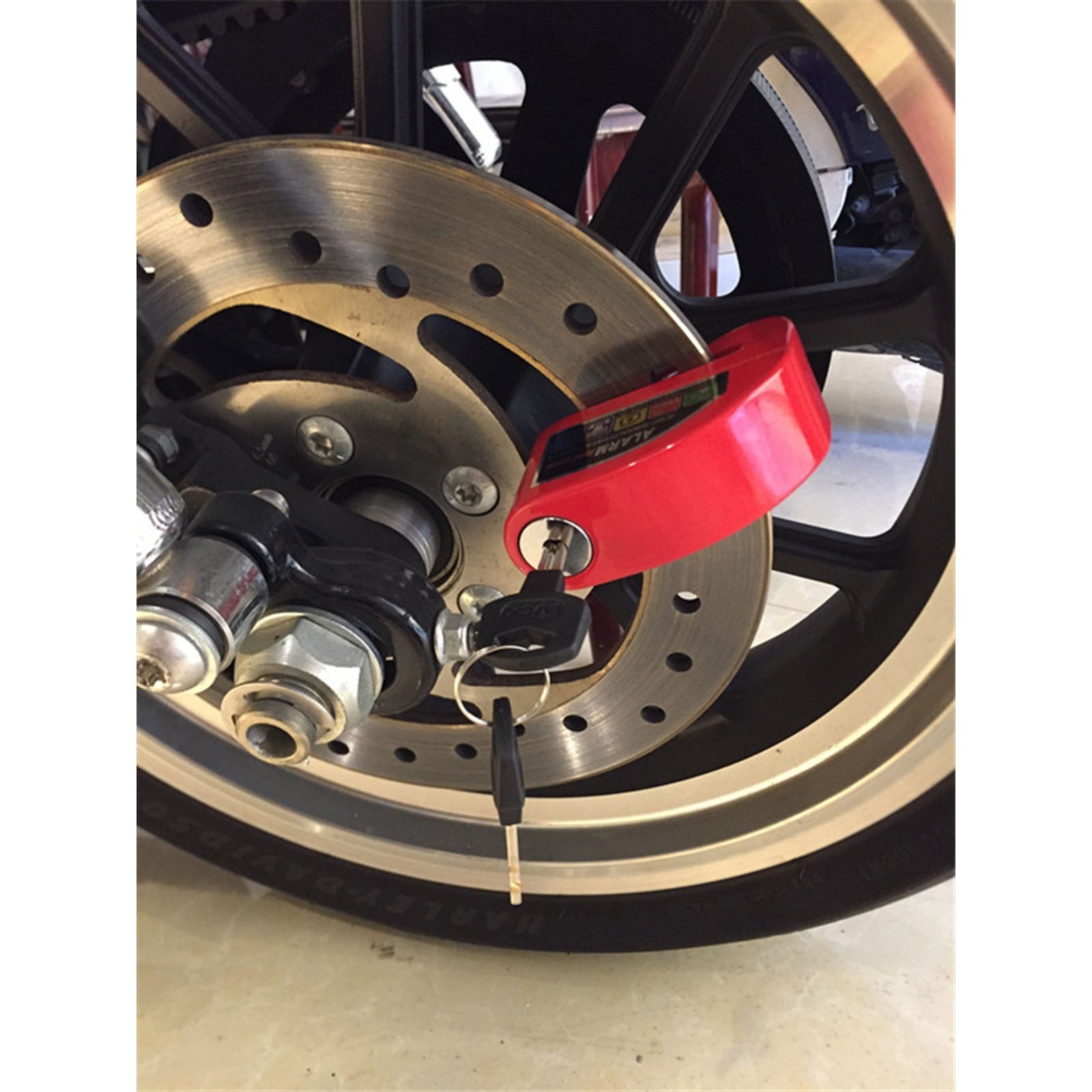 Водонепроницаемый замок с сигнализацией для мотоцикла, велосипедный замок, замок