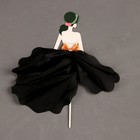 Топпер для торта «Красотка в чёрном» - Фото 2