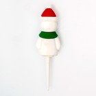 Топпер новогодний для торта «Снеговик», 15 см - Фото 3