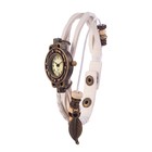 Часы наручные женские "Элиос", дискретный ход, ремешок 19.5 см, d-2.5 см, белые - Фото 3