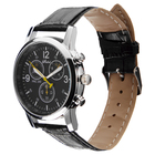 Часы наручные мужские, кварцевые, d=3.8 см, ремешок экокожа, серебристые - Фото 3