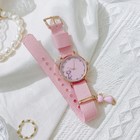 Часы наручные женские "Котенок", розовые - фото 11075788