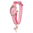 Часы наручные женские "Фламинго", розовые - Фото 3