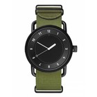 Часы наручные мужские, d-4 см, зеленые, с черным циферблатом - фото 296791748