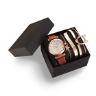 Женский подарочный набор Rinnady 5 в 1: наручные часы и 4 браслета - Фото 2