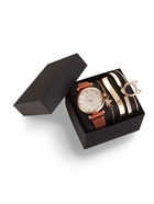 Женский подарочный набор Rinnady 5 в 1: наручные часы и 4 браслета, розовый  (артикул 9747320)  большой выбор товаров оптом и в розницу по низким ценам с доставкой