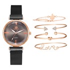 Женский подарочный набор Rinnady 5 в 1: наручные часы и 4 браслета - фото 320175686