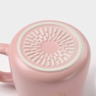 Кружка с ложкой «Миссис», 380 мл, керамика, розовая - Фото 7