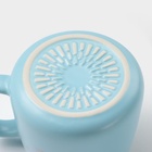 Кружка с ложкой «Мистер», 380 мл, керамика, голубая - Фото 9