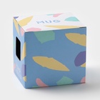 Кружка с ложкой «Мистер», 380 мл, керамика, голубая 9756524