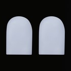 Напальчники для больших пальцев ног, силиконовые, 5,5 × 3,5 × 1 см, пара, цвет белый - фото 7657089