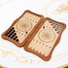 Нарды деревянные резные «Скандинавские», настольная игра, 45×45 см - Фото 2