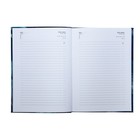 Ежедневник недатированный А5, 80 листов "СИНИЕ ПОЛОТНА", интегральный переплёт, обложка мелованный картон, ламинация софт-тач вельвет, тиснение цветной фольгой, блок 65г/м2 - фото 22964081