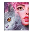 Тетрадь 48 листов в клетку "ЗЕРКАЛО ДУШИ", обложка мелованный картон, выборочный твин-лак, блок 60 г/м2, МИКС 9951626