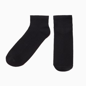 Носки мужские укороченные, цвет черный, р-р 25-27