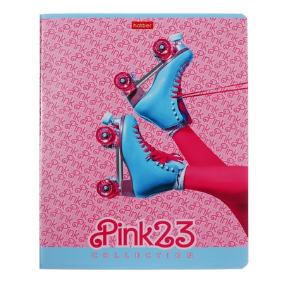 Тетрадь 48 листов клетка "Pink shoes", обложка мелованный картон, выборочный лак, скругленные углы, блок 65 г/м2, 5В МИКС