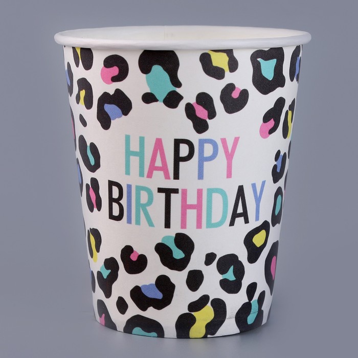 Стакан бумажный «Вечеринка», конфетти, 250 мл 9826284