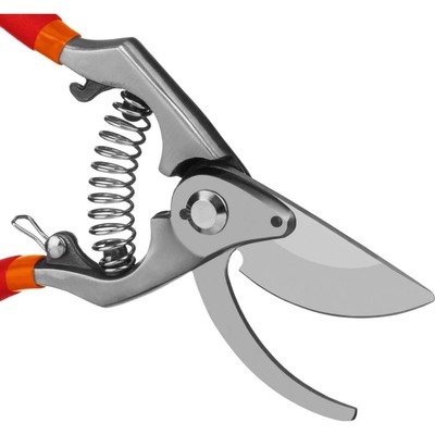 Секатор плоскостной, 8.2" (21 см), с коваными ручками, GRINDA