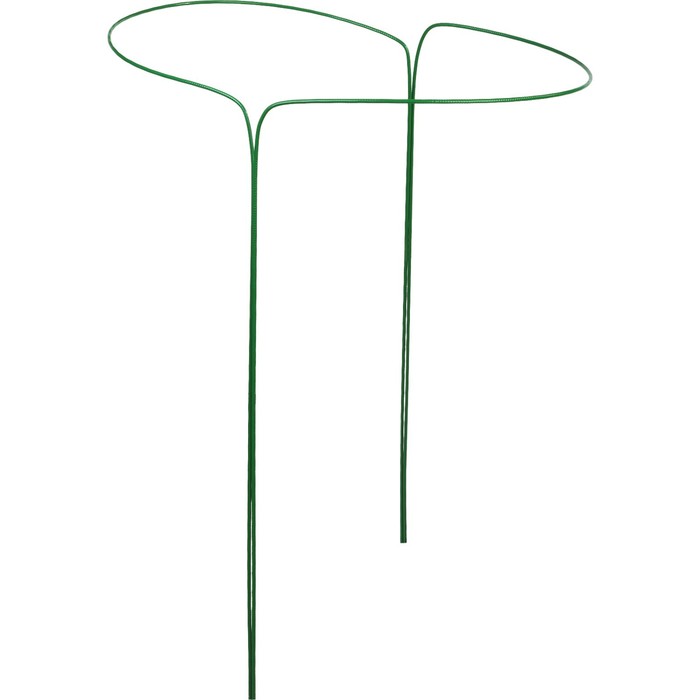 Кустодержатель, d = 35 см, h = 70 см, ножка d = 0,5 см, металл, набор 2 шт., зелёный