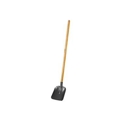 Лопата совковая, острая, L = 144 см, деревянный черенок, с ручкой, «ЗУБР»