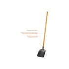 Лопата совковая, острая, L = 144 см, деревянный черенок, с ручкой, «ЗУБР» - Фото 2