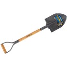 Лопата штыковая, острая, L = 80 см, деревянный черенок, с ручкой, «ЗУБР» - Фото 3