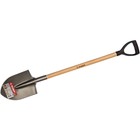 Лопата штыковая, острая, L = 120 см, деревянный черенок, с ручкой, «ЗУБР» - фото 301669123