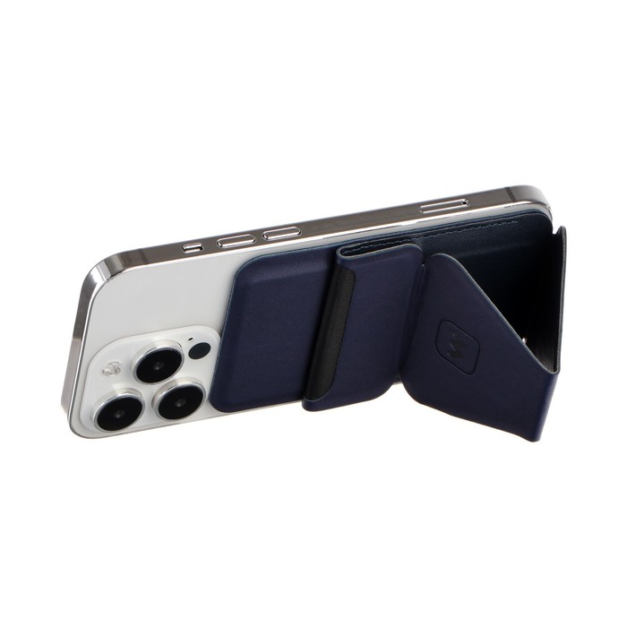 Магнитный кошелёк-подставка Windigo, поддержка Magsafe, для iPhone 12/13/14/15, космический синий - фото 51466212