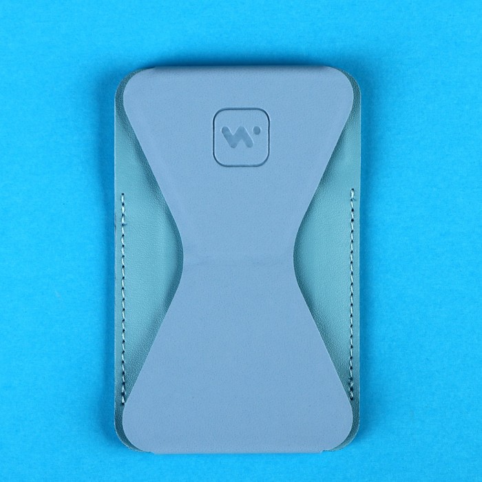 Магнитный кошелёк-подставка Windigo, поддержка Magsafe, для iPhone 12/13/14/15, небесный голубой - фото 51466219