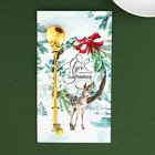 Ложка с акриловым подвесом "Чудо обязательно случится", 14,8 х 2,7 см  (артикул 9502282)  большой выбор товаров оптом и в розницу по низким ценам с доставкой