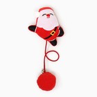 Игрушка-дразнилка для кошек «Дед мороз», с бубенчиком - Фото 3