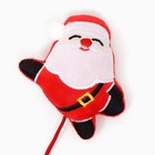 Игрушка-дразнилка для кошек «Дед мороз», с бубенчиком - Фото 4