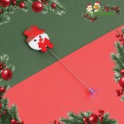 Дразнилка для кошек новогодняя «Снеговик» на присоске, 24 см - Фото 1