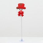 Дразнилка для кошек новогодняя «Снеговик» на присоске, 24 см - Фото 2