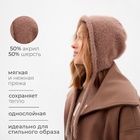 Чепчик женский MINAKU, размер one size 52-58, кофе - Фото 2