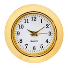 Вставка часы кварцевые, d-2.5 см, LQ377А, дискретный ход, золото - фото 296791988