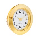 Вставка часы кварцевые, d-2.5 см, LQ377А, дискретный ход, золото - фото 7716648