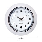 Вставка часы кварцевые, d-2.5 см, LQ377А, дискретный ход, серебро - фото 7547064
