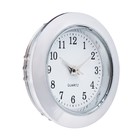 Вставка часы кварцевые, d-2.5 см, LQ377А, дискретный ход, серебро - фото 7709654
