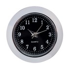 Вставка часы кварцевые, d-2.5 см, LQ377А, дискретный ход, черные - фото 296791996