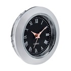 Вставка часы кварцевые, d-2.5 см, LQ377А, дискретный ход, черные - фото 7709657