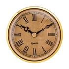 Вставка часы кварцевые, d-9 см, 1АА, плавный ход, золото - Фото 1