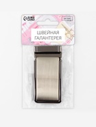Пряжка для ремня, автоматическая, 7.8×3.5 см, цвет чёрный никель - Фото 8