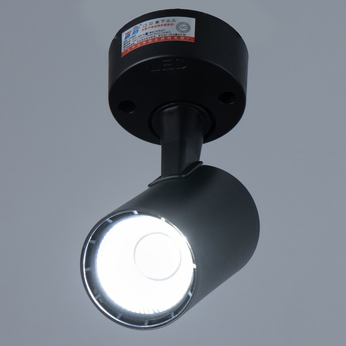Светильник "Делми" LED 7Вт 6000К черный 7,8х11 см