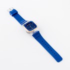 Часы наручные женские, 4.1 х 4.1 см, ремешок силикон, синие - Фото 4
