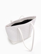 Сумка - шоппер женская на молнии, 35×12×27 см, со стёжкой, белая - Фото 9