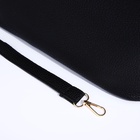 Сумка-шопер женская на молнии, размер 43×13×30 см, однотонная, чёрный - Фото 7